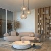Lampa wisząca designerska rustykalna metalowa jasny brąz nad stół do jadalni do salonu ozdobna Cane MAYTONI MOD204PL-01BG