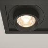 Czarna Nowoczesna Oprawa Wpuszczana Downlight HIDDEN Maytoni DL095-02-10W3K-B LED 20W
