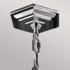 Nowoczesna Kulista lampa wisząca Corinne FE-CORINNE-3P-M Polerowany nikiel z kryształkami, do salonu, nad stół