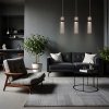 Designerska lampa wisząca grafitowa nowoczesna art deco glamour AMBIENTE LED CCT LP-1510/1P GR Light Prestige