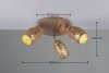 Nowoczesny plafon lampa sufitowa potrójna brązowa regulowane tuby klasyczny w stylu orientalnym metalowa BIDAR R61573365 Rl