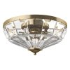 Złoty Plafon Kryształowy MAYTONI FACET MOD094CL-04G ZŁOTA Lampa Sufitowa Kryształowa GLAMOUR