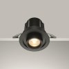 Czarna Nowoczesna Oprawa Wpuszczana Downlight HIDDEN Maytoni DL095-01-10W3K-B LED 10W