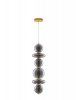 Elegancka Lampa Wisząca Salonowa z Ciemnego Szkła Luces Exclusivas MORROS LE44487