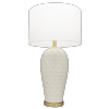 Ceramiczna Lampka Stołowa Glamour Biała MURCINA T01033BR-WH COSMO LIGHT