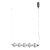 Lampa wisząca Fuente Italux PND-34395-5-BK ozdobna siatkowany klosz czarny mat