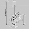 Designerska lampa wisząca Evolution Maytoni MOD396PL-L10GR3K nad stół wyspę salonowa nowoczesna