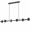 Lampa wisząca Noe Long do salonu do biura PL0111-BK Yaskr czarna GU10