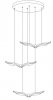 Designerska lampa wisząca GUFO 3 LED róźowe złoto 36 cm Step Into Design ST-DL8506