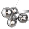 Nowoczesna molekularna lampa wisząca ring szklane przydymione kule chrom regulacja wysokości Dallas MAYTONI MOD545PL-11CH