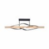 C230857003 BAEZ LAMPA SUFITOWA CZARNA+DREWNO/BLACK+WOOD
