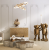 LAMPA WISZĄCA OKRĄGŁA ZŁOTA GLAMOUR RING MAYTONI RIM MOD058PL-L100BS3K RING ZŁOTE KOŁA LED