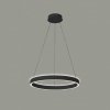 Czarna Nowoczesna Okrągła Lampa Wisząca Dwustronna LED BRASCO UP DOWN PND-56215D-060RPC-BK-3KS4K-TRDIMM ITALUX
