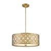 Duża lampa wisząca Arabella 3 źródła światła postarzane złoto orientalna okrągła GN-ARABELLA-P-L ELSTEAD LIGHTING