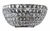 Lampa ścienna kinkiet kryształowy glamour nikiel półokrągły Basfor MAYTONI DIA100-WL-02-N