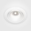 Lampa wpuszczana w sufit minimalistyczna aluminium biały okrągła LED Yin MAYTONI DL031-L12W4K-D-W