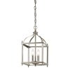 Mała lampa wisząca Larkin 2 źródła światła szczotkowany nikiel designerska metalowa KL-LARKIN-P-S-NI KICHLER