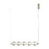 Lampa wisząca Fuente Italux PND-34395-5-HBR ozdobna siatkowany klosz złoty