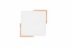 Kwadratowy Plafon Sufitowy LED Biały + Drewno META R67191131