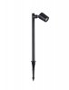 Lampa ogrodowa słupek aluminiowa czarna regulowana tuba minimalistyczna klasyczna możliwość ściemniania IP65 TRASERA LE75163 Luces Exclusivas