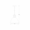 A8050L-SWH MENSA LAMPA WISZĄCA BIAŁA+CHROM/WHITE+CHROM