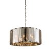 Szklana Lampa Wisząca Dymiony Klosz CLOONEY 61294 ENDON