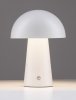 Lampka stołowa nocna LED biała grzybek designerska nowoczesna ściemnialna CASTORO LE45585 Luces Exclusivas