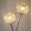 Designerska Lampa Stojąva Chrom Szklane Klosze AERITH 76123 ENDON