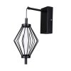 Czarny Nowoczesny kinkiet stożek led Sevil Italux WL-34403-1-BK