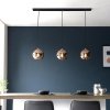 Lampa Wisząca Nowoczesna Miedziane Szklany Klosze Kule BOLI 102929 ENDON