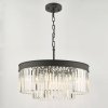 Czarny Żyrandol Kryształowy Nowoczesny CELEUS CEL0622 DAR LIGHTING