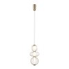 Złota lampa wisząca nowoczesna druciana led Rabel Italux PND-344221-3V-HBR