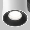 Ścieżka świetlna lampa szynowa LED nowoczesna tuba aluminium biało-czarna możliwość ściemniania Alfa S MAYTONI TR132-4-7W-DS-W