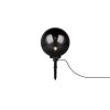 Minimalistyczny Czarny Słupek Ogrodowy Kula BOLO R57044054 RL