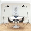 Lampa podłogowa stojąca czarna designerska klasyczna minimalistyczna do salonu sypialni CRANE F8701 Step Into Design