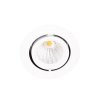 Oprawa wpuszczana w sufit LED minimalistyczna klasyczna okrągła biała aluminiowa regulowana Rubio H0132 MAXLIGHT 