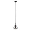 Lampa wisząca szklana czarny mat dymiony Felis PND-40824-1-BK