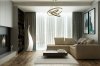 LAMPA WISZĄCA OKRĄGŁA ZŁOTA GLAMOUR RING MAYTONI RIM MOD058PL-L100BS3K RING ZŁOTE KOŁA LED