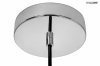 Szklana dymiona lampa wisząca NEMO sp1 d40 Ideal Lux 094229