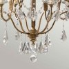Żyrandol Valentina 6 źródeł światła Oksydowany brąz kryształy glamour vintage świecznikowy FE-VALENTINA6 FEISS