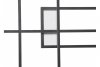 Czarny Geometryczny kinkiet ścienny QUADRATUS WALL DIMM AZZARDO AZ2444