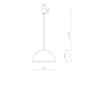 Lampa Wisząca HEMISPHERE SUPER S GOLD 10616 Nowodvorski Lighting
