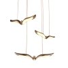 Designerska lampa wisząca GUFO 3 LED róźowe złoto 36 cm Step Into Design ST-DL8506