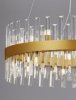Kryształowa Lampa Wisząca Żyrandol Glamour w Kolorze Złotym LUCES ESCLUSIVAS CHOLULA LE42909