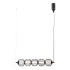 Czarna lampa wisząca nowoczesna listwa led Pedro Italux PND-34405-5-BK