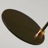 Abażurowa Lampa stołowa nocna retro Balance BALANCE-TL-BKPB Czarna / Polerowany mosiądz