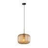 Nowoczesna Dekoracyjna Lampa Wisząca Szklany Bursztynowy Klosz GAVINO PND-26476-1-BRO-AMB ITALUX