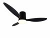 Nowoczesna lampa sufitowa z wiatrakiem LED czarna klasyczna minimalistyczna ściemnialna na pilota GÖTEBORG R64202132 Rl
