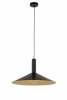 Lampa wisząca zwis pojedynczy talerz Capri S Sigma 41010 Czarny/złoty nad stół nad wyspę