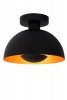 Czarna dekoracyjna lampa sufitowa plafon metalowy klosz SIEMON 45196/01/30 LUCIDE